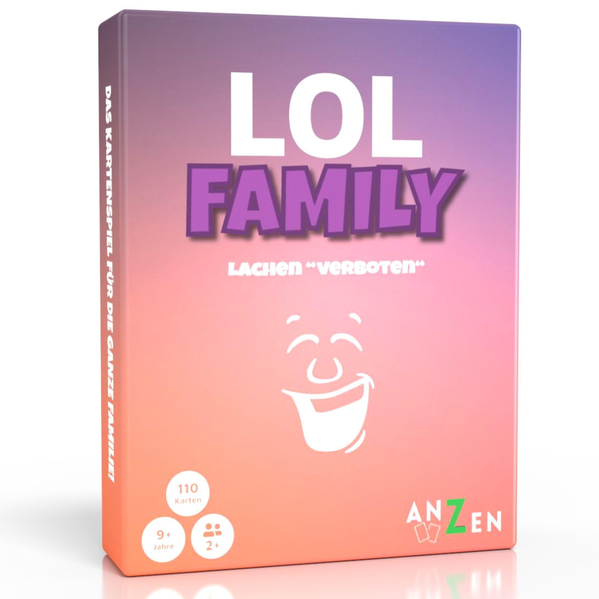 LOL FAMILY – Lachen verboten | lustiges Kartenspiel ab 8-10 Jahre-n | Geschenk-e für Mädchen & Junge zu Weihnachten | Familienspiele | LOL Spiel | Gesellschaftsspiel-e | Spaß Spielzeug Kinder 9 Jahre