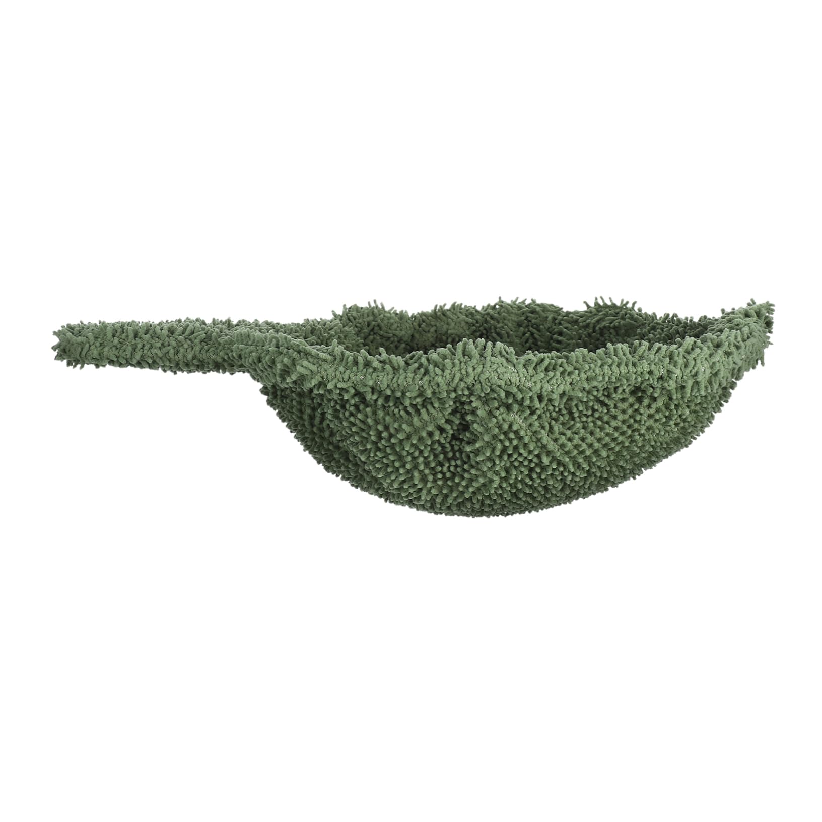 WOONEKY Nido Sospeso per Gatti da Interno in Flanella Verde Struttura in Acciaio, Amaca Elegante Multifunzionale Facile da Installare per Grandi Felini