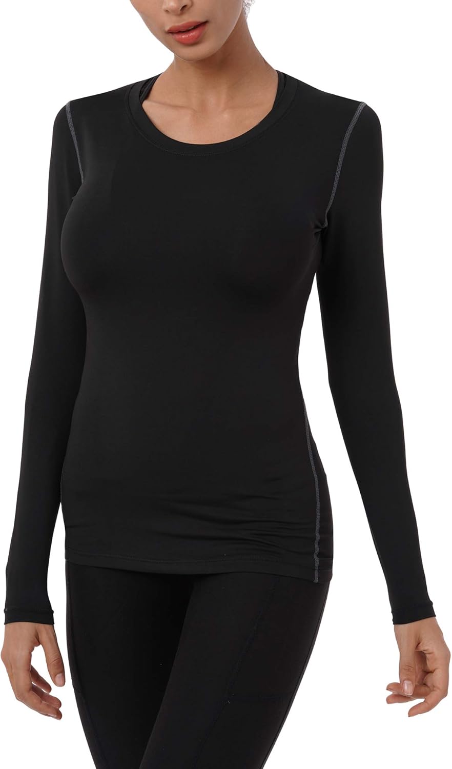 NELEUS Women's 3 Pack Athletic Compression Long Sleeve T Shirt Dry Fit - Image 2