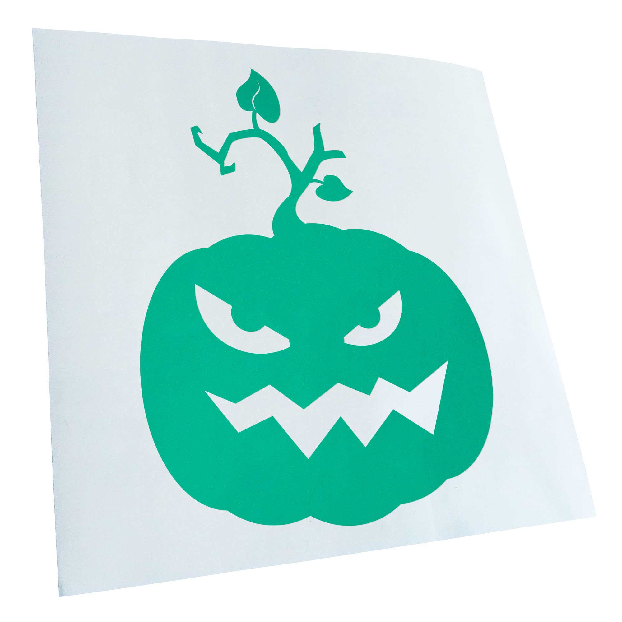 Kiwistar - Car Sticker - Turquoise - 60 x 46 cm Evil Pumpkin Evil Horror Pumpkin - Rear Window Car Sticker Weatherproof for Car Truck Moped Truck - Sticker Exterior Self-Adhesive Tuning Accessories
