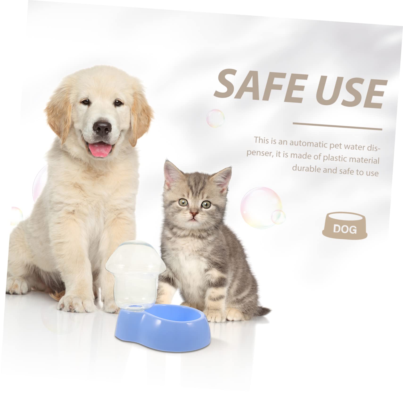 COLLBATH 3sätze Automatischer Transparenter Wasserspender Für Haustiere Kunststoff Trinknapf Für Hunde Und Katzen Einfach Zu Reinigen Für Und Unterwegs