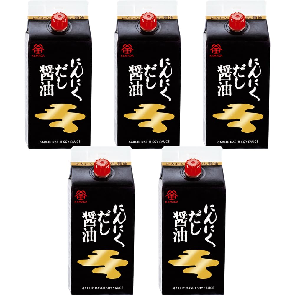 鎌田醤油 にんにくだし醤油 ２００ｍl ×５本