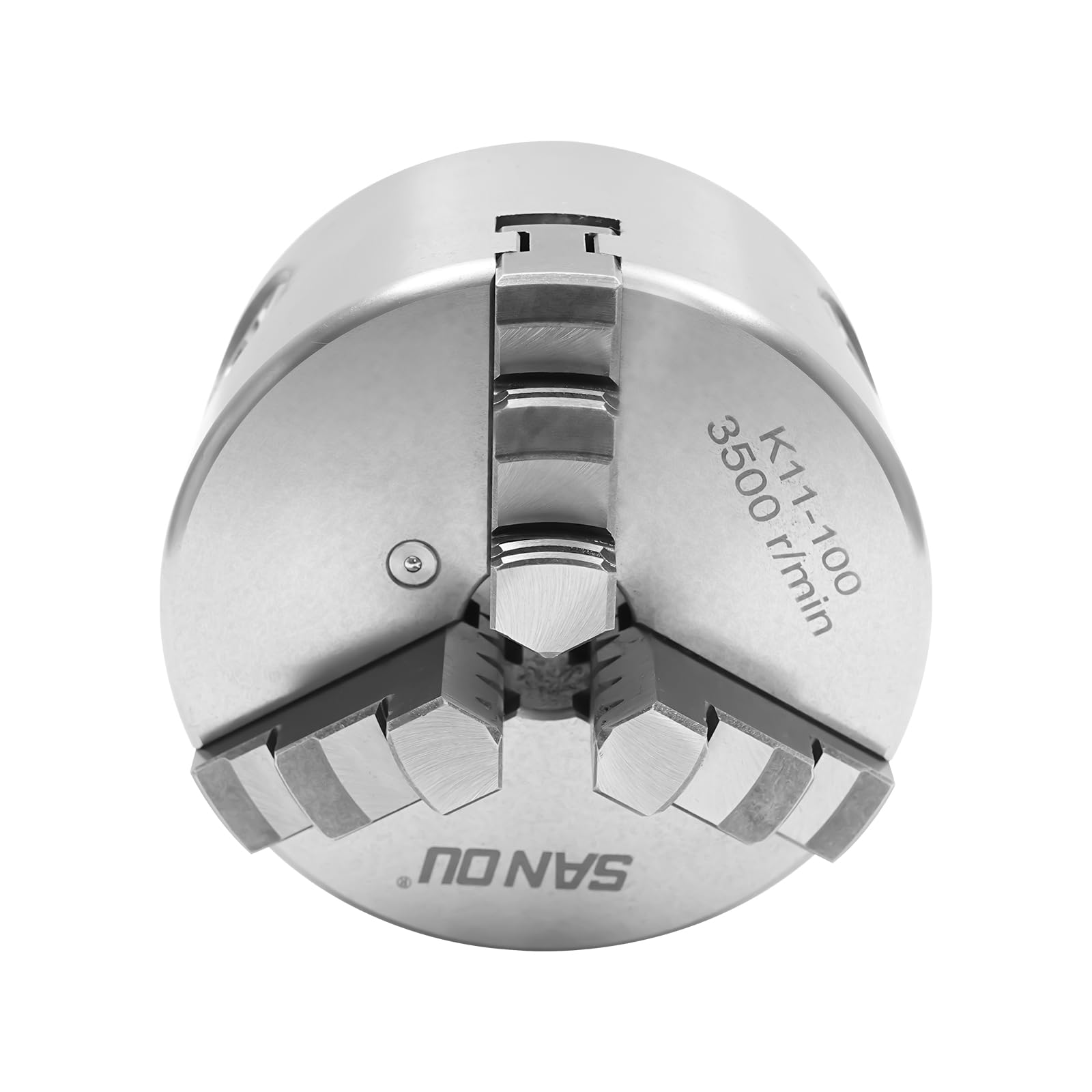 100 mm Torno Accesorios Torno para Madera Accesorios Portabrocas de tres mordazas para tornos y máquinas CNC, rango de sujeción 30-90 mm HT300 y 20CrMnTi