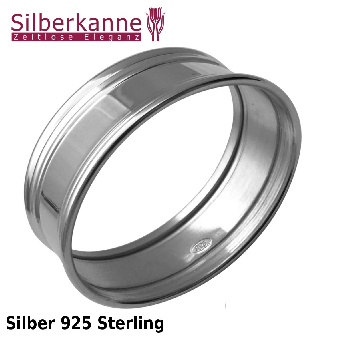 Ronde de Serviette Ovale en Argent Sterling 925 pour Serviettes en Tissu de qualité supérieure 5,5 cm