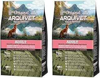 Arquivet Original Adult Dog Food - Salmon and Rice, 3 kg Pack of 2