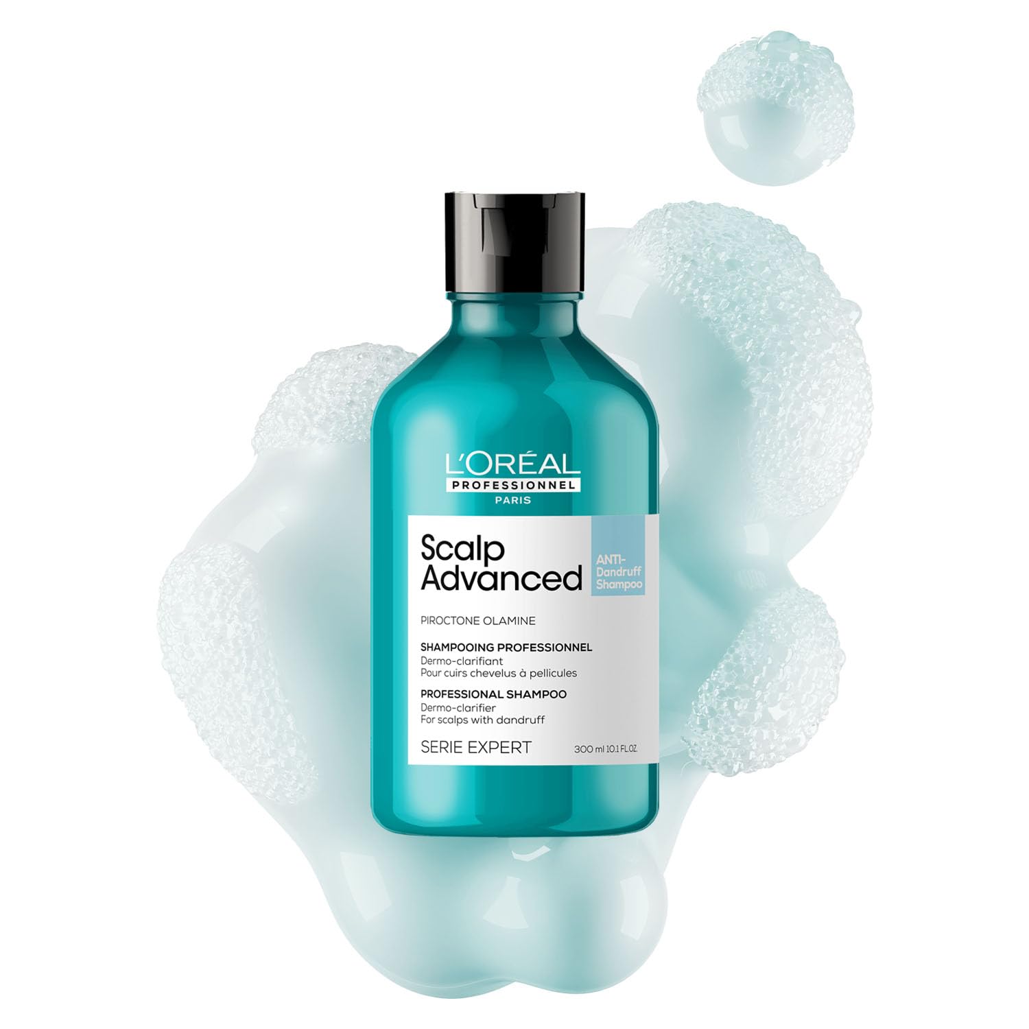 L’Oréal Professionnel Scalp Advanced Anti-Dandruff Dermo-Clarifier Shampoo 300ml | Removes Dandruff & Gently Clarifies the Scalp with Piroctone Olamine | For Men & Women
