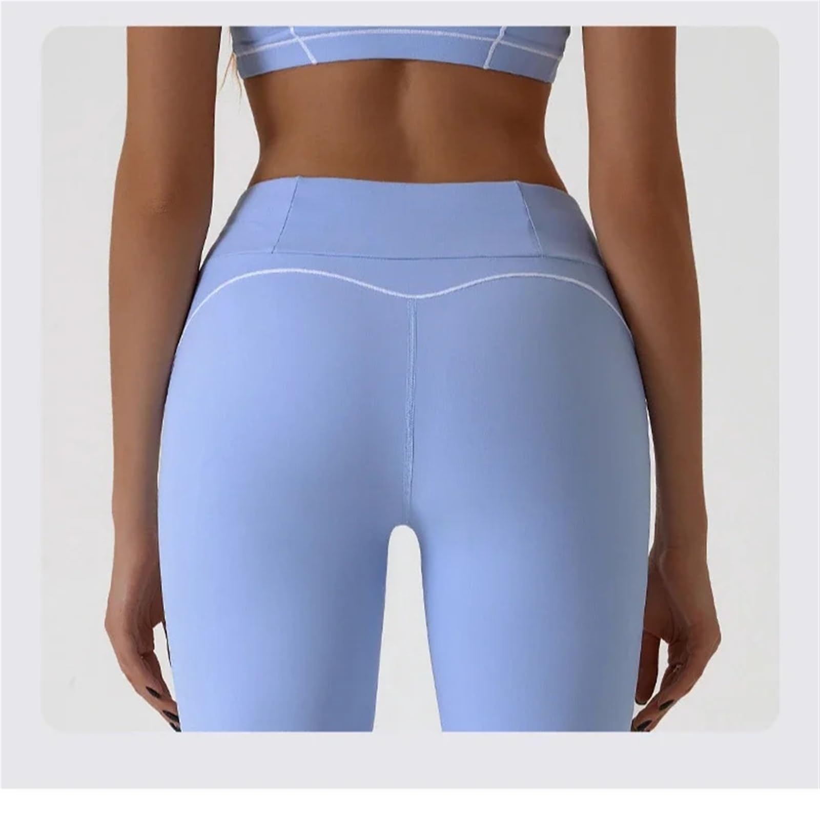 Fitness Gym Flared Pants Tight Yoga Pants Women Outdoor Sports Bottom Split Trousers Elastic Dance Wide Leg Leggings(Black,M)