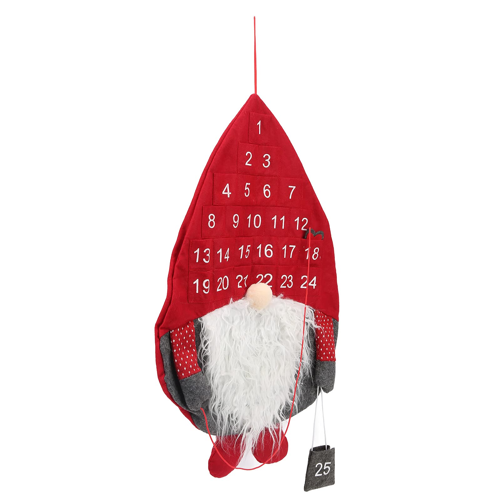 similar to stock photo Christmas Countdown Calendar Decoration,Gnome Wall Hanging Countdown to Christmas Calendar with Pockets 25 Days Reusable Felt Santa Calendar (Red)