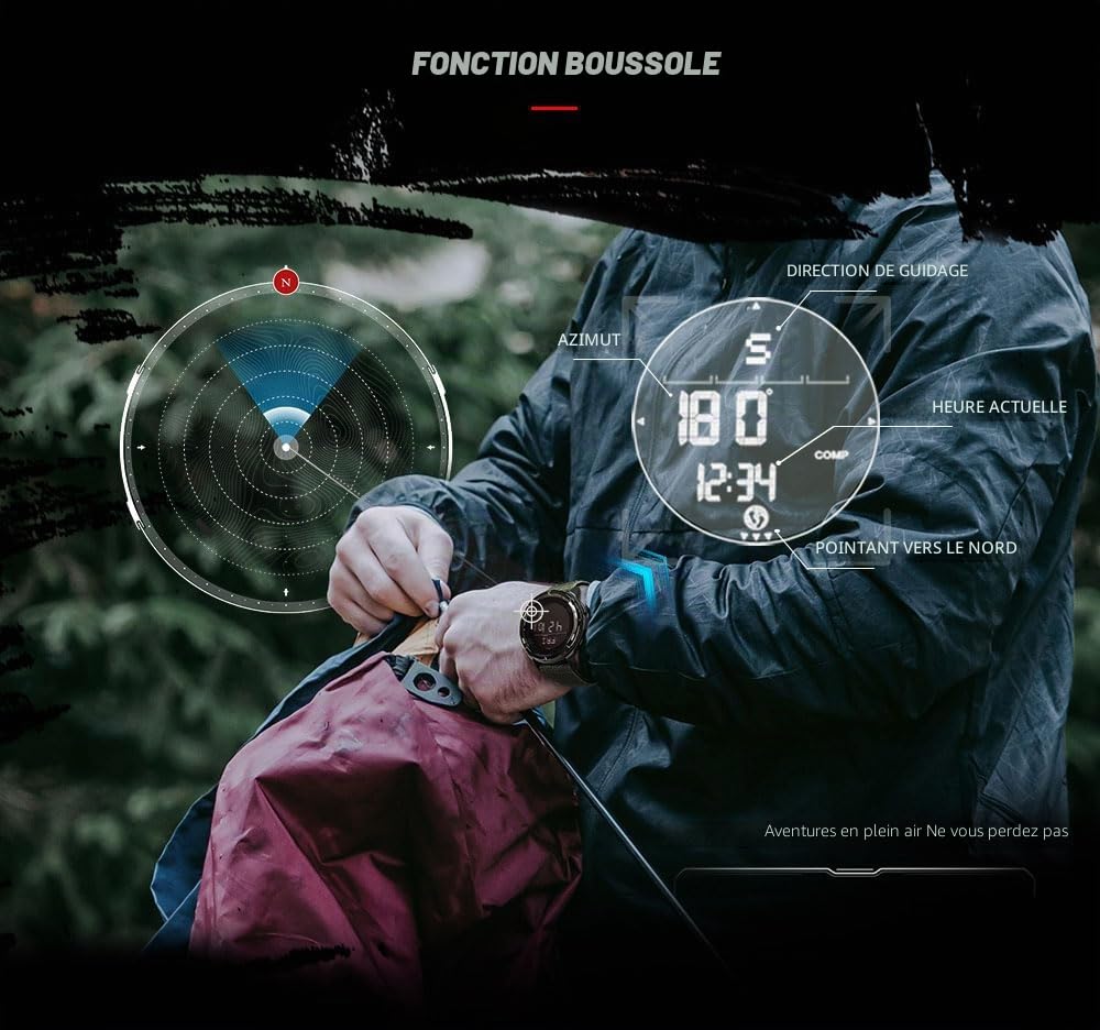 NORTH EDGE Alps Montre Outdoor Numérique pour Homme | ALPS Collection