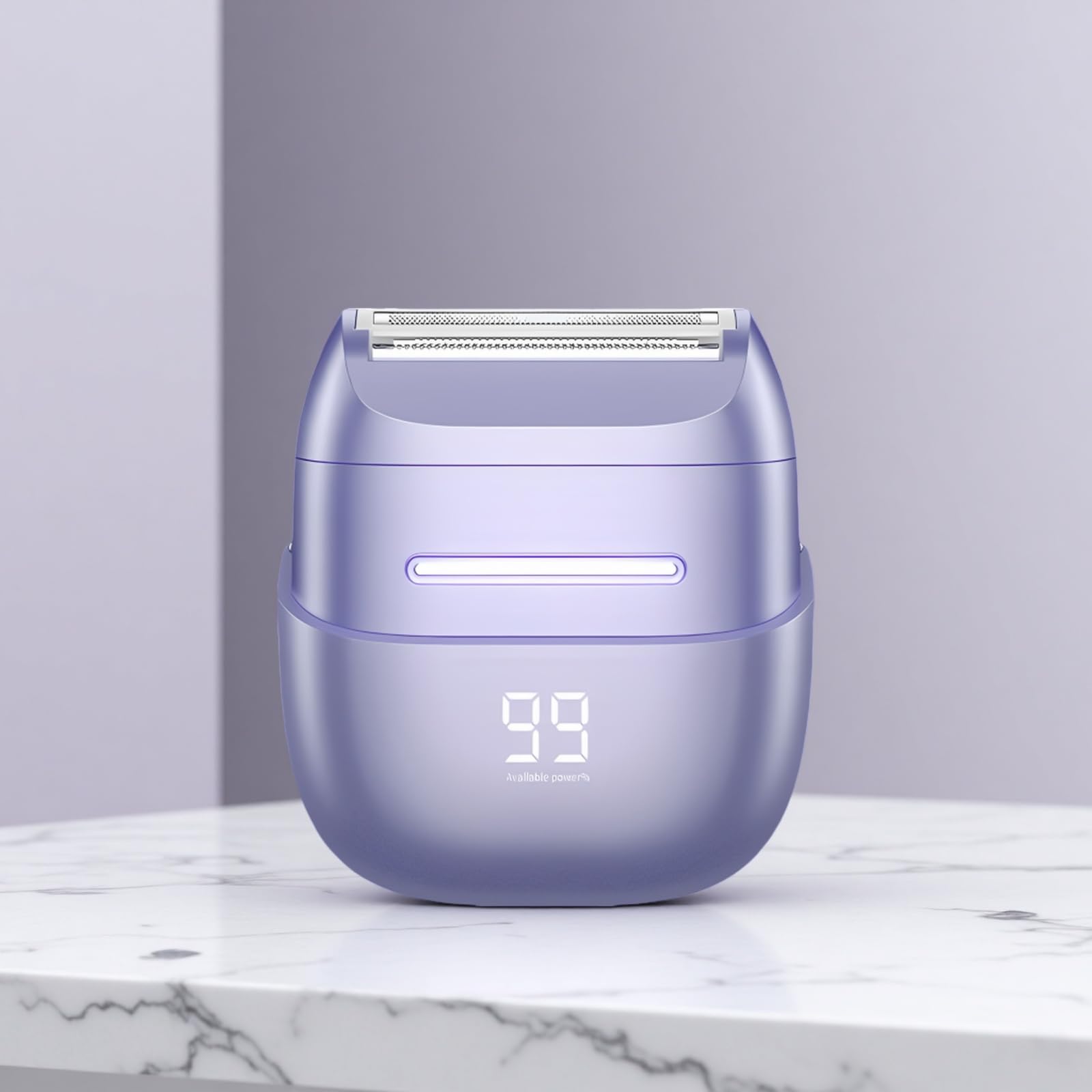 Elektrorasierer für Damen für Beine, kabelloser Rasierer mit hautfreundlicher Folie, Bikini-Trimmer für Frauen, mit LED-Display, Type-C-Laden, sanfte Rasur für unterwegs