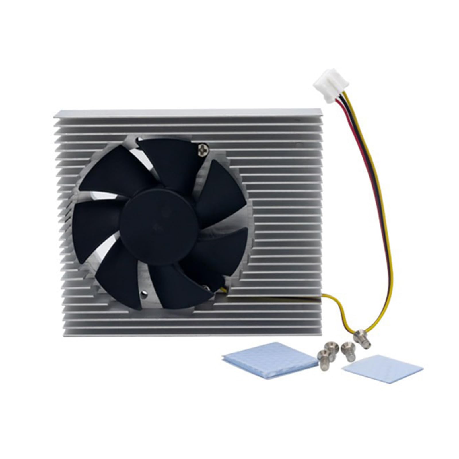 Heat Sink with Fan for Board Cooler Cooling Aluminum Heat Sink Thermal Conductive Pad