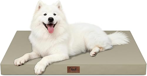 Miniatura 85 de Cama Ortopédica para Perros de Exterior para Perros Medianos y Gatos, Tapete Plano Impermeable para Mascotas con Espuma de Caja de Huevos y Funda