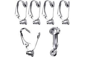 40pcs Stainless Steel Clip on Earring Converter DIY Clip-on Earring Jewelry Making Findings Accessories