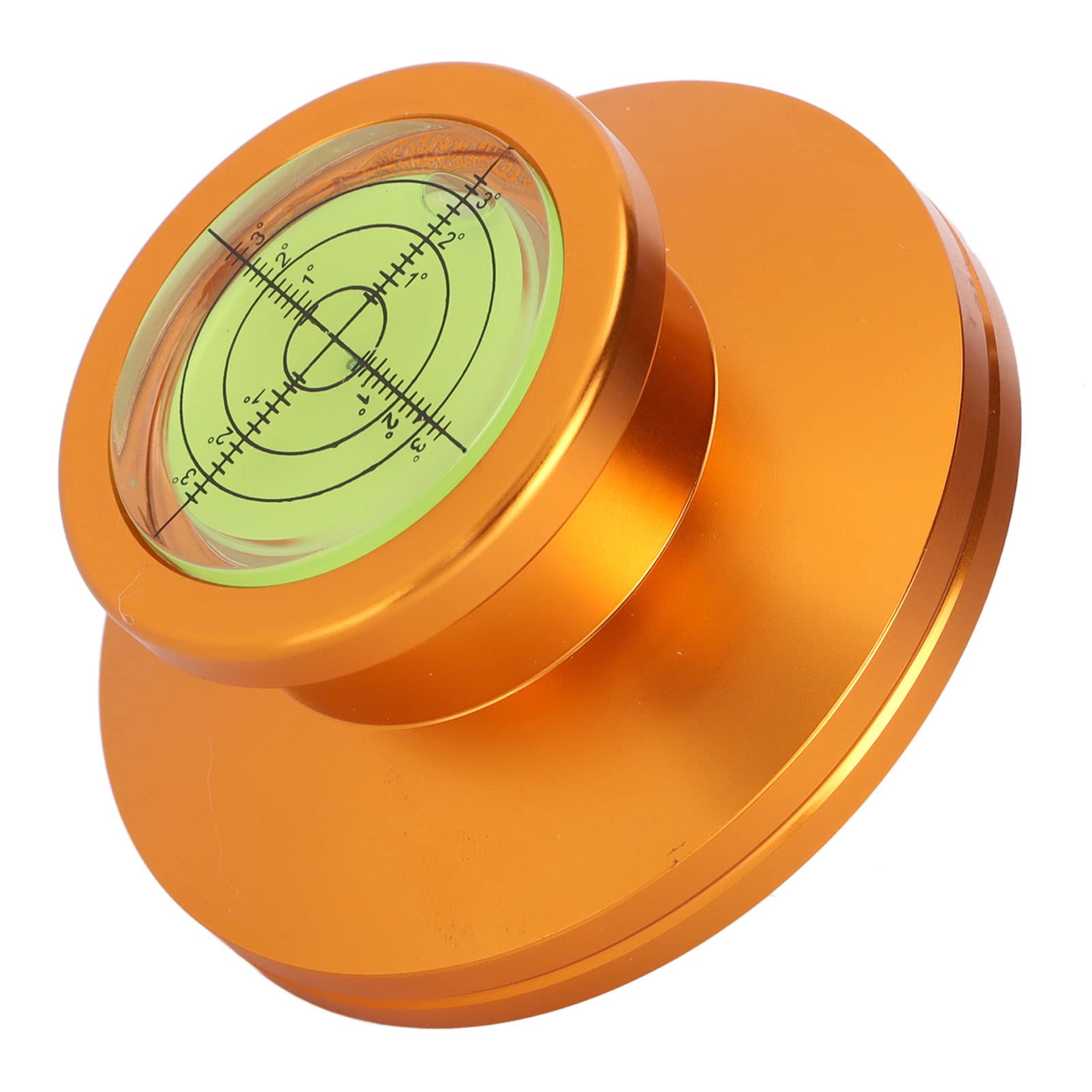 Détection de Niveau à Bulle Platine Vinyle LP Disque Stabilisateur de Poids pour équilibrage des Vibrations (Gold)