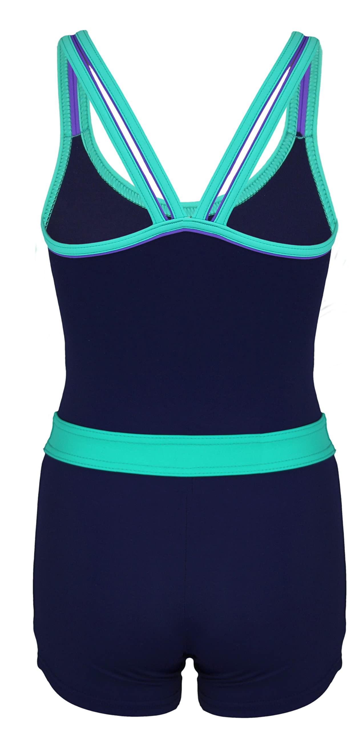 Aquarti Maillot de Bain de Natation 1 Pièce Shorty pour Fille