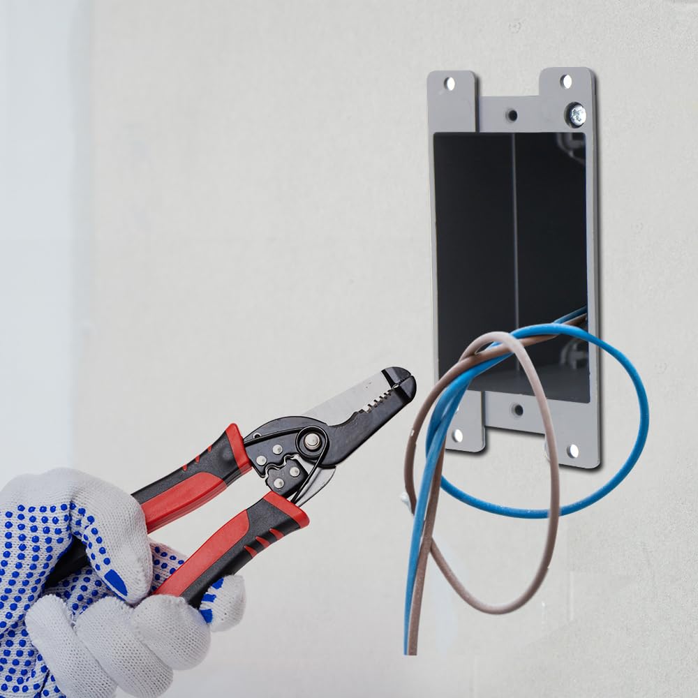 HUIXHAO Single Gang Old Work Electrical Box - 14 Cubic Inch PVC Junction Box, Grey, ETL Listed & 2-Hour Fire Rated - View #9