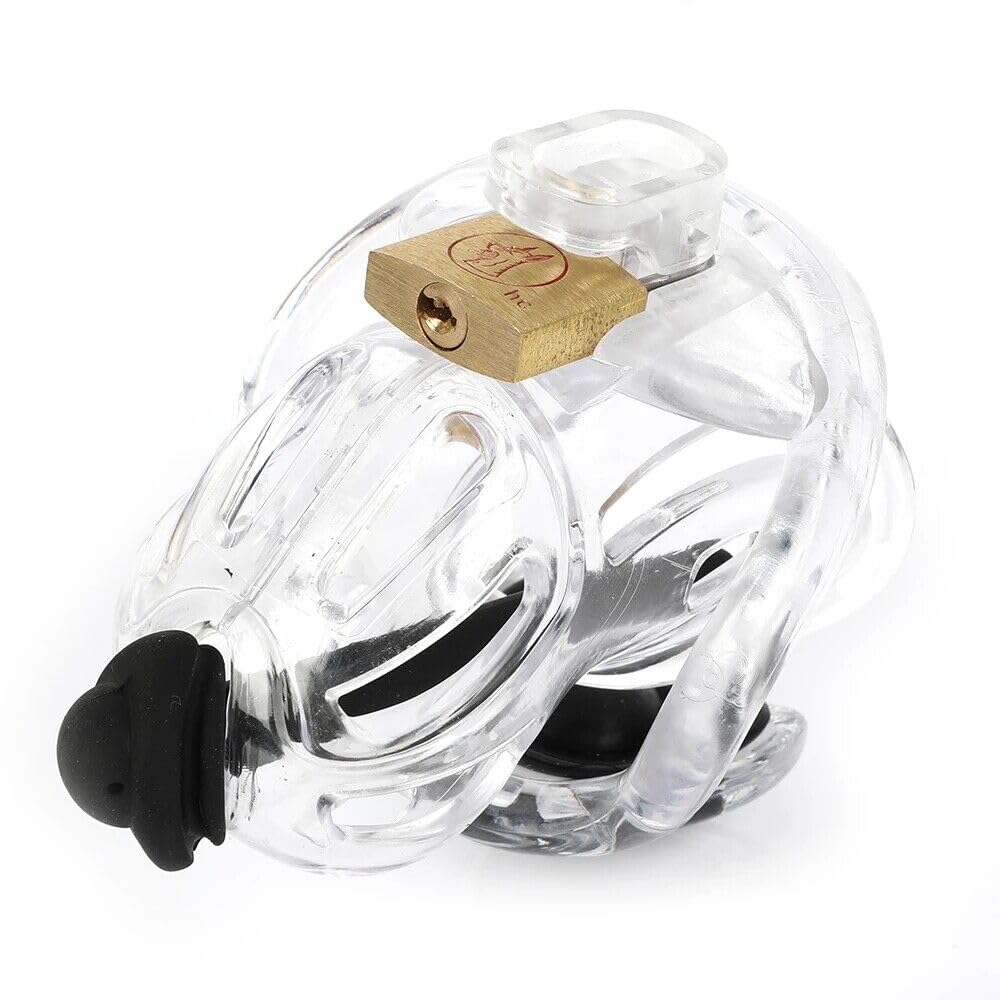 Bondage Masters Chastity Device, Cbt Electro Sex E-Stim, Removable Urethral Tube