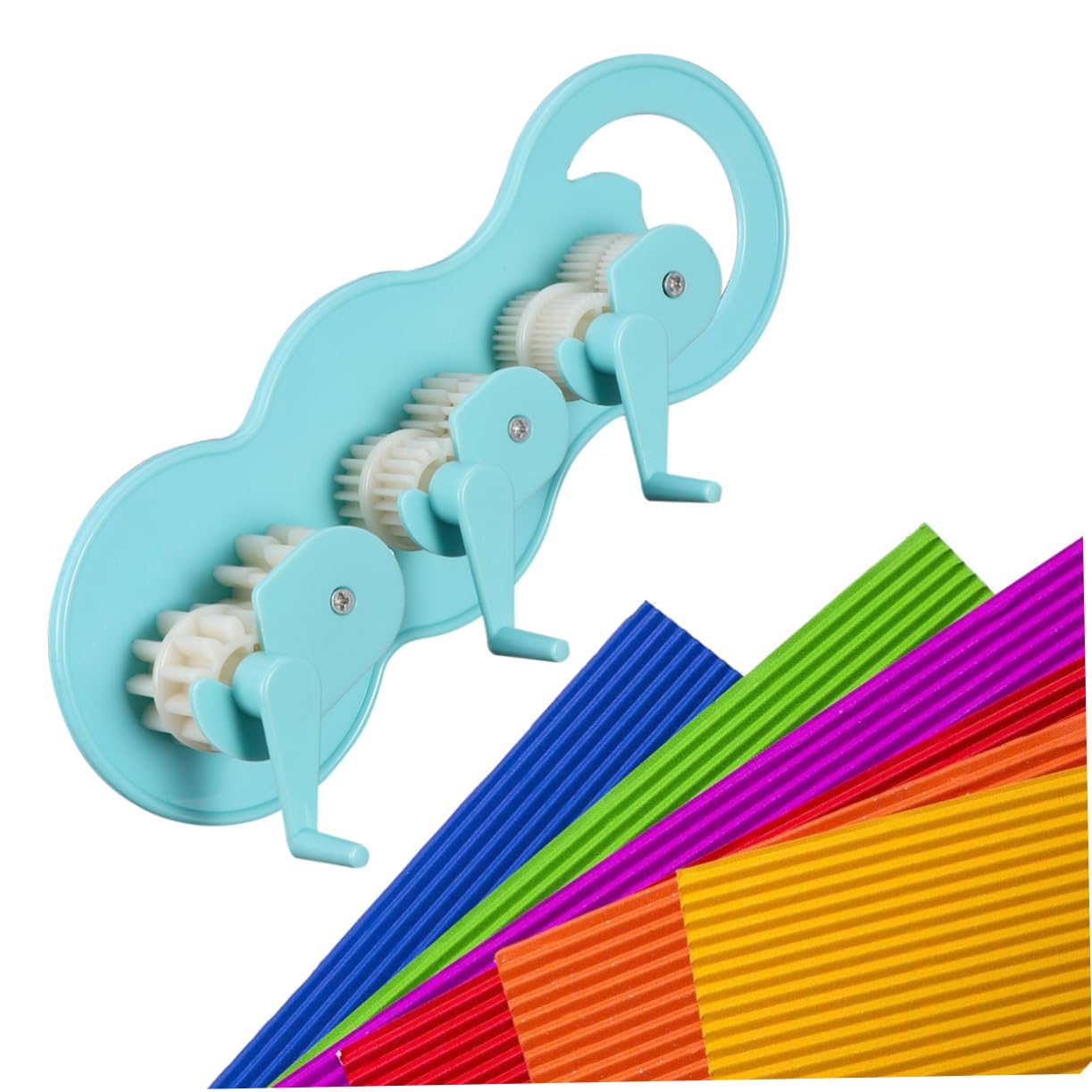 ARTIBETTER Manual Quilling Crimper Paper Strip DIY Paper Craft Tool 6 Sizes (Sky)