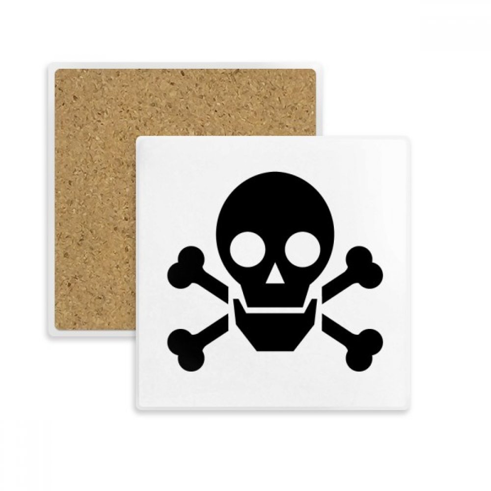 Coaster absorbant pierre motif symbole chimique dangereux
