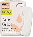 Attn: Grace Moderate Incontinence Pads for Women, 28-Pack - High Absorbency, Breathable, Plant-Based - Incontinence Pads for Moderate Bladder Leaks & Sensitive Skin