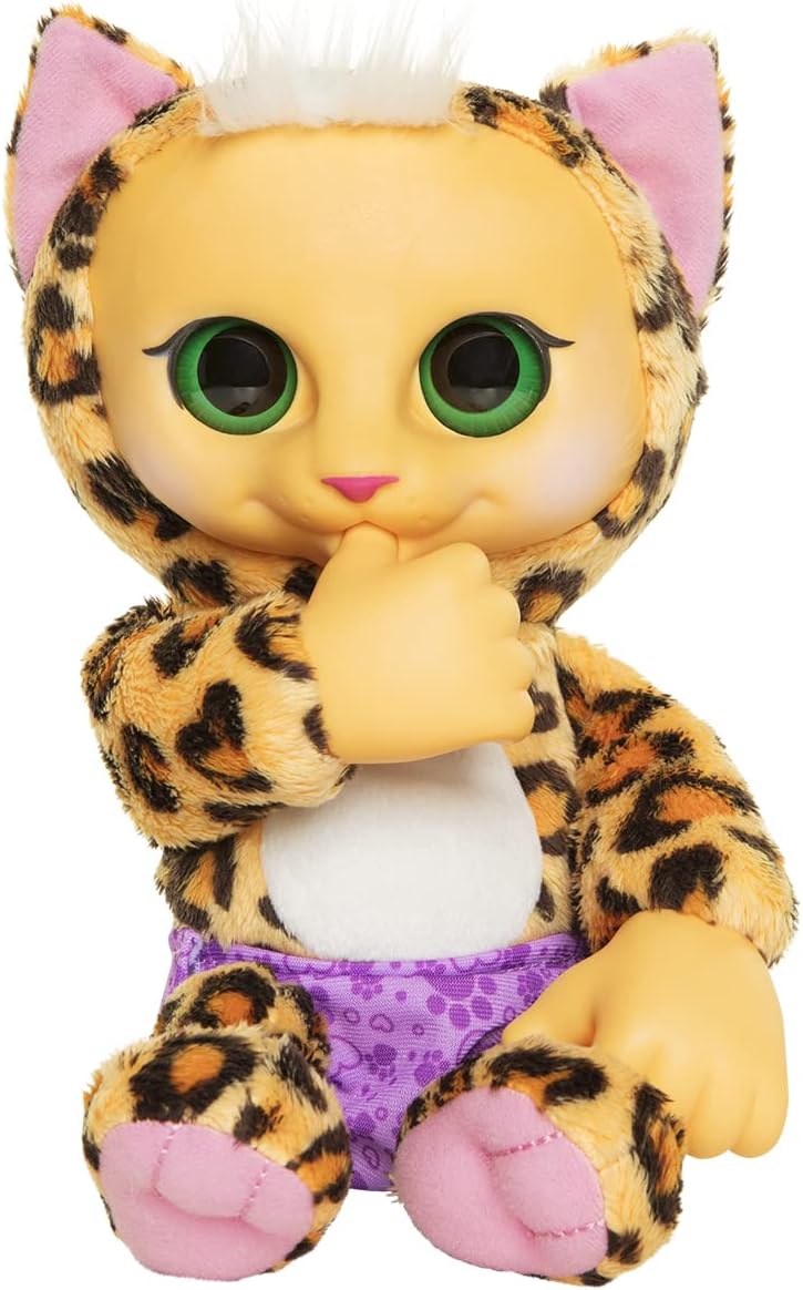 Animal babies baby plush leopard tus nombres y tu amor incluye  certificado de nacimiento pa al removible y chupete