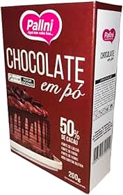 Chocolate em pó 50% Cacau Pallni 200g