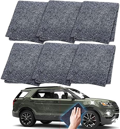 WYSHAK Nano Sparkle Anti-Scratch Cloth for Car Scratches, 6 Pcs Magic Car Scratch Repair Cloth, Upgrade Nano Cloth Scratch Remover, Repair Scratches and Water Spots for All Kinds of Car