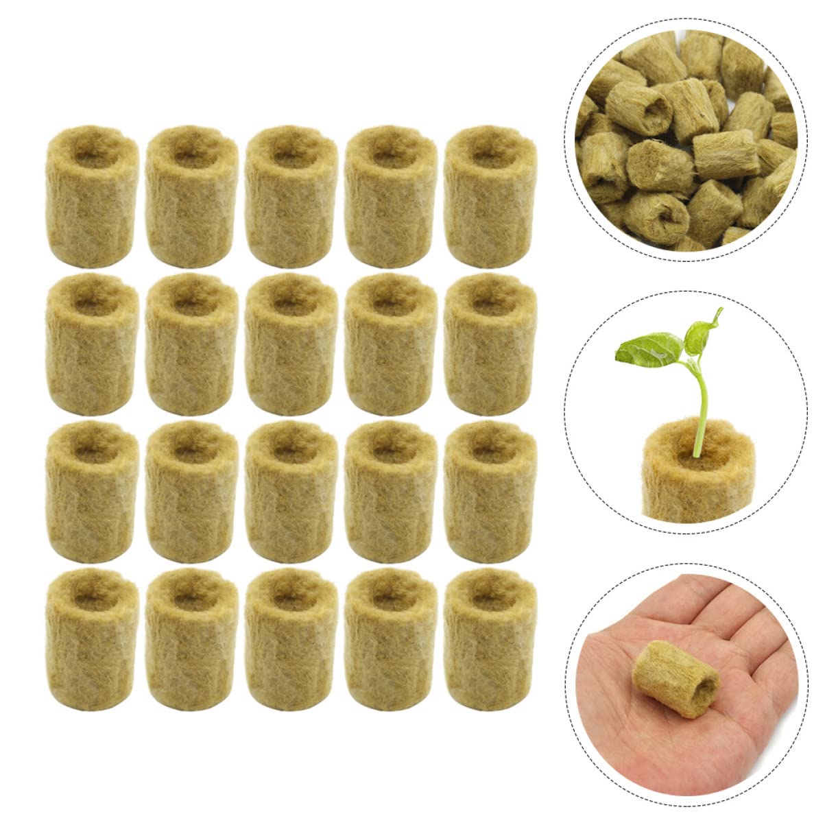 POPETPOP 4 Juegos De Bloques De Germinación Hidropónica Tapones De Inicio Sin Tierra Bloques De Nutrientes para Jardinería De Flores Y Vegetales (100 Unidades)