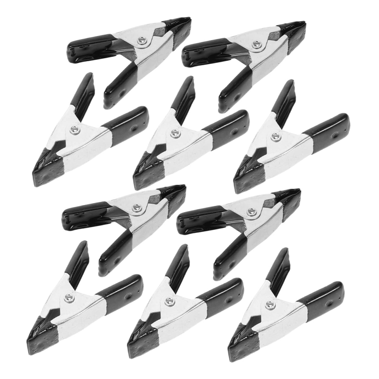 VILLCASE 10pcs Mini Metal Spring Clamps Heavy Duty a Frame Clips for Woodworking Photography Backdrops Wedding Dress Fitting and Crafting Sturdy Portable Design