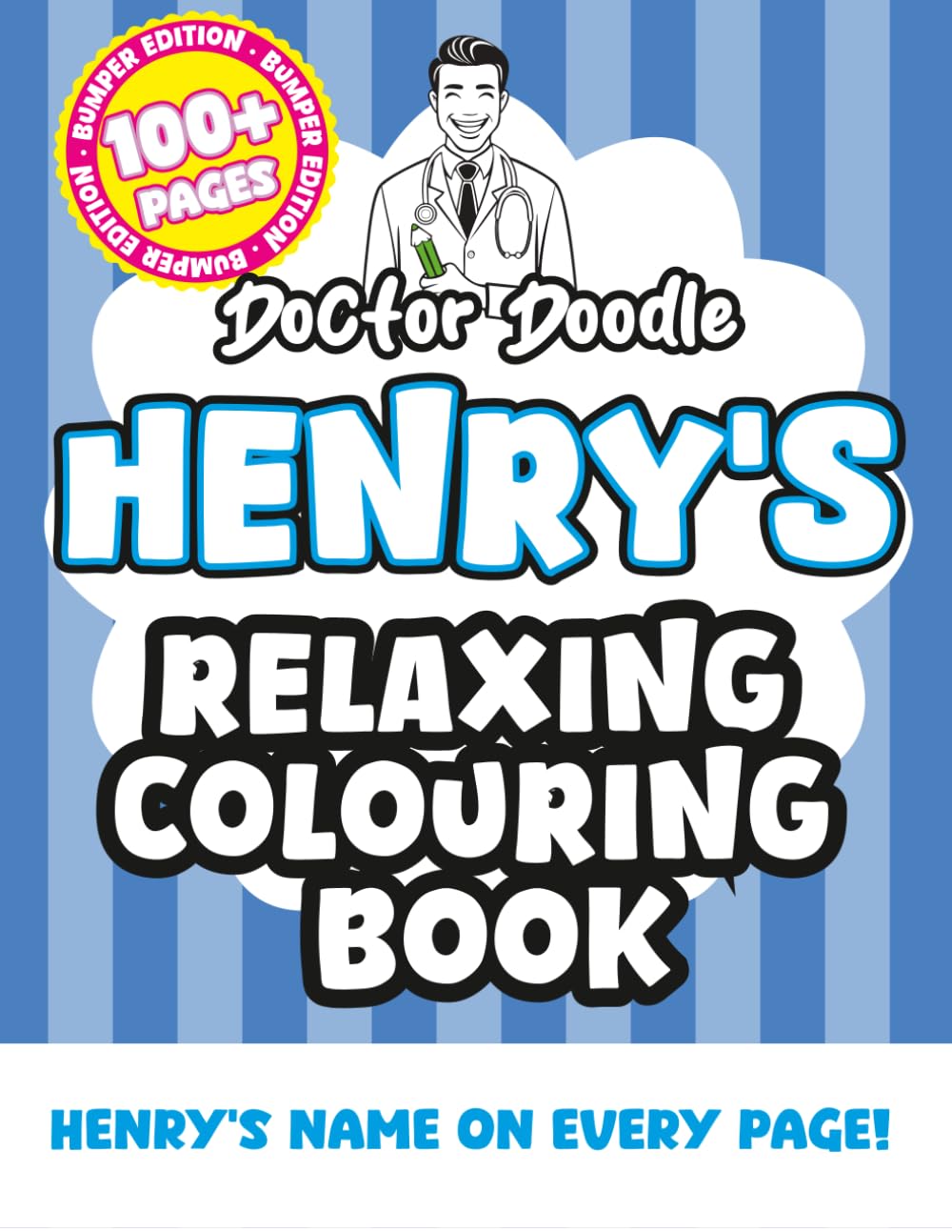 Henry's Relaxing Colouring Book: Relaxing Patterns and Illustrations for All Ages (Relaxing personalised colouring books)