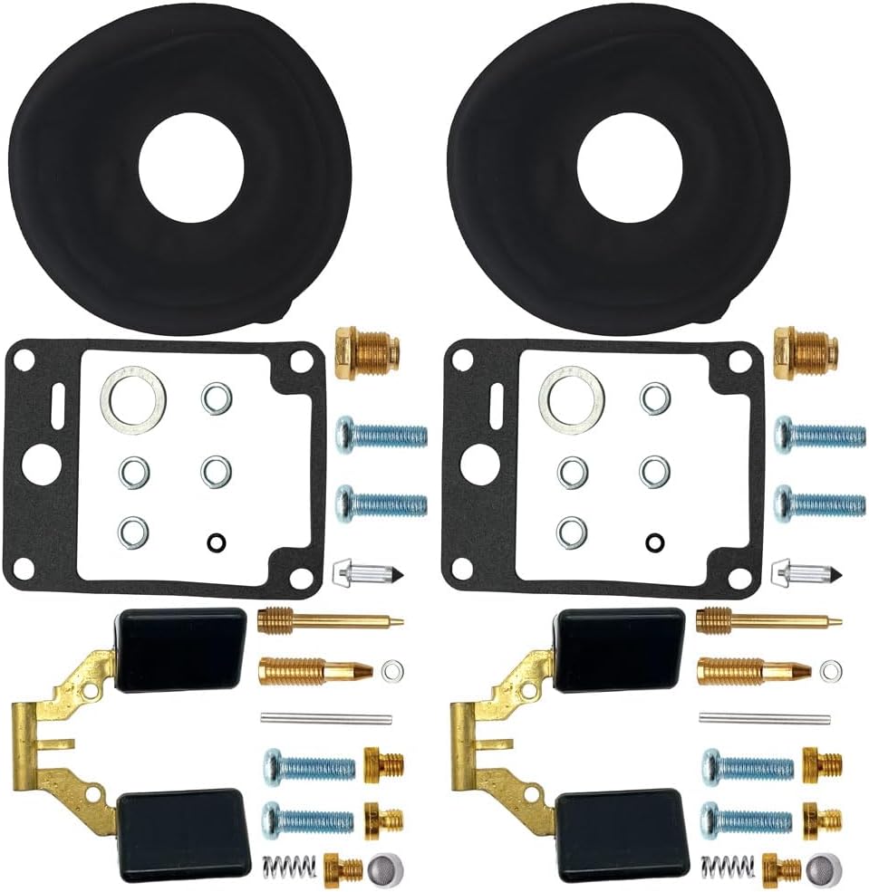 2-Pack Carburetor Carb Rebuild Repair Kits Replacement for Yamaha Virago 1000 XV1000L XV1000LC 1984 XV1100S XV1100SC 1986 XV1100T XV1100TC 1987
