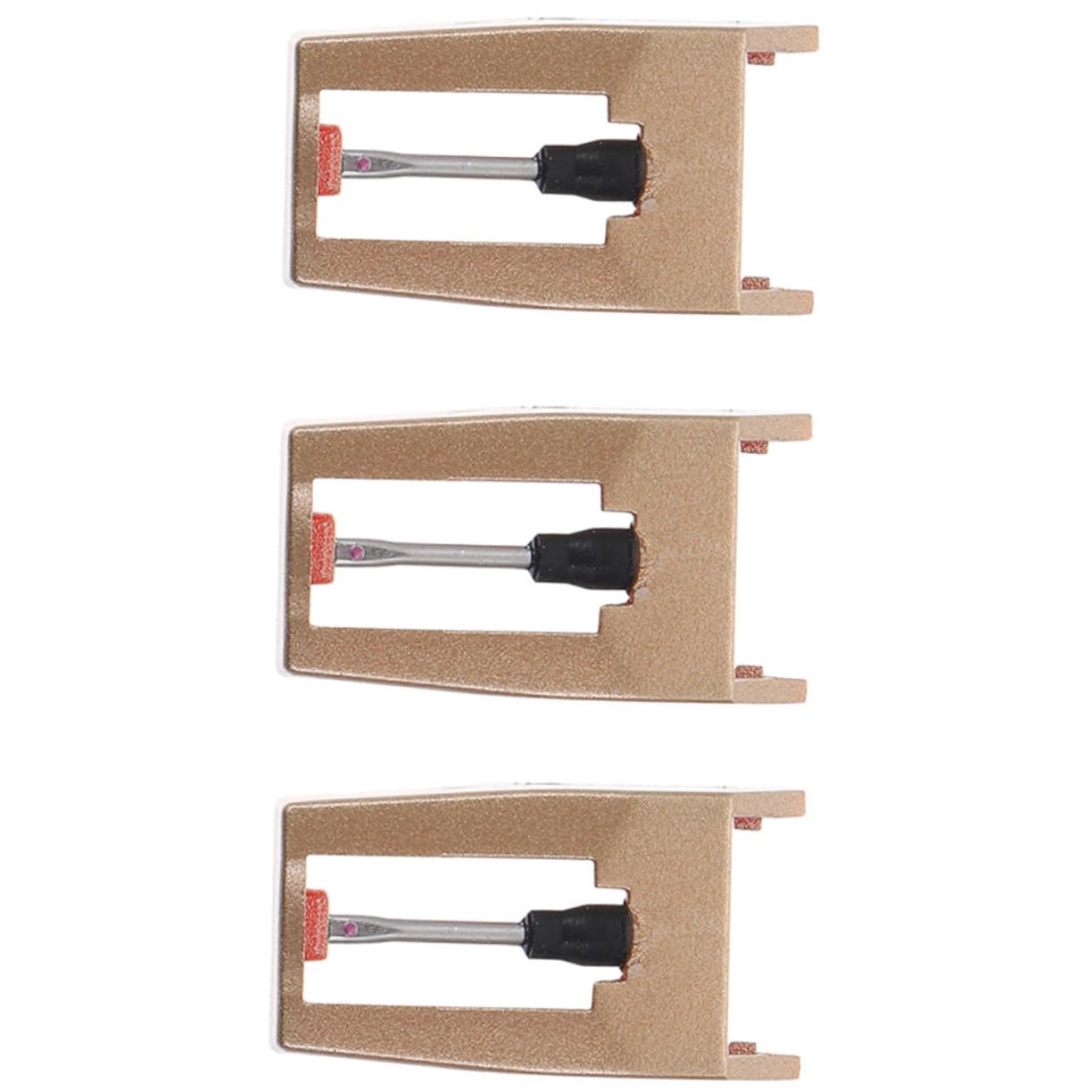 Levemolo Record Needle Replacement for Turntable 3pcs Set Aluminum Alloy Excellent Sound Performance Universal Fit