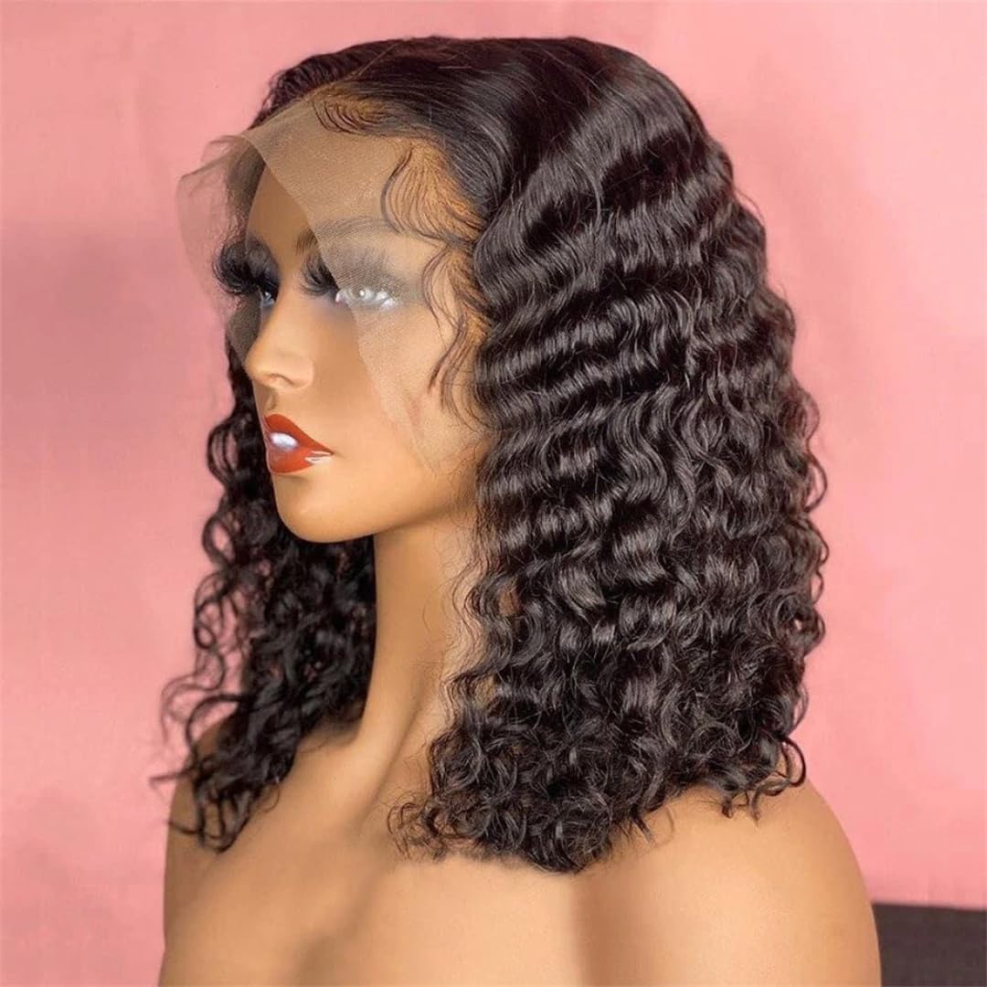 Amazon.com : Lace Front Wig Human Hair Pre Plucked  display picture 3