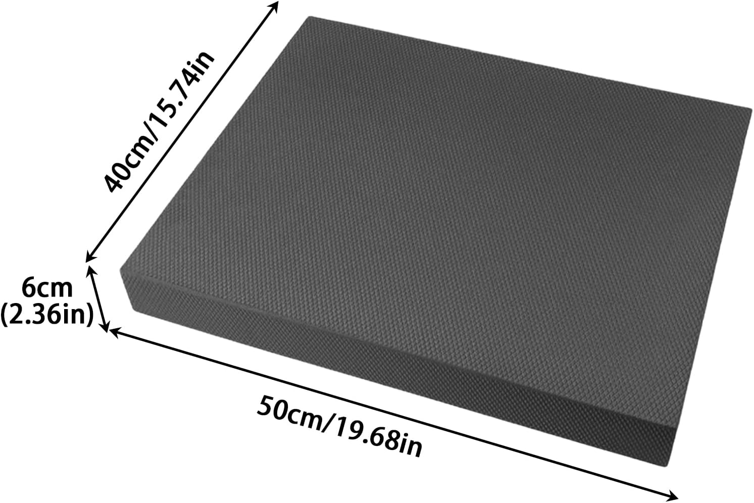 Stability Pad,20x16 Inch Non Slip Soft Thick - Balance Foam Pad Exercise Equipment - for Women Men Home Gym Floor Yoga Workout Physical Training Stretching