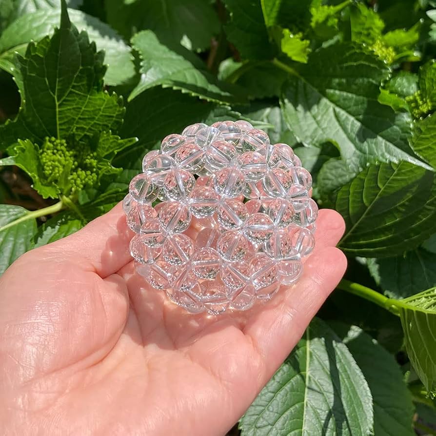 水晶 バッキーボール【直径約10cm】フラーレン