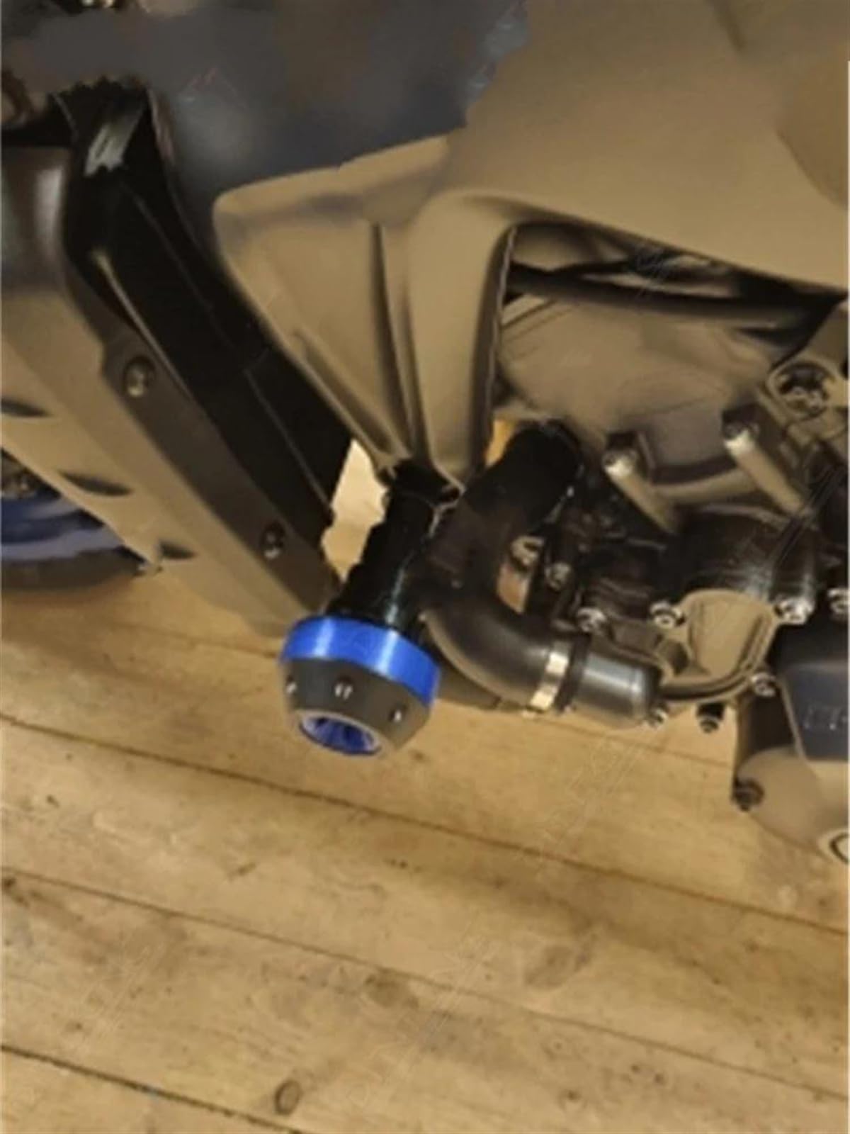 YESKIT Facile à Installer Cadre Curseur Crash Protecteur Moto Anti-Chute Accessoires Protection Contre Les Chutes pour MT-09 MT09SP 2021-2024 (Color : Black)