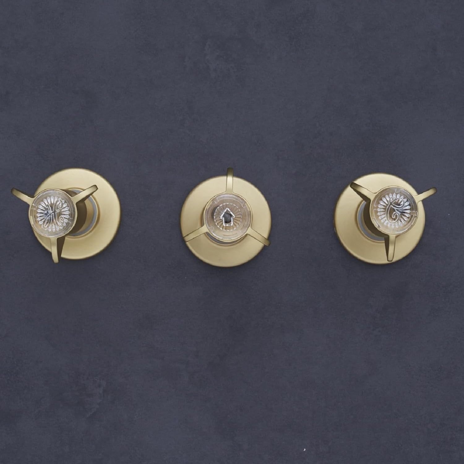 SENTO Bathtub and Shower 3 Handle Tub Trim Set for Sayco Faucets Bathtub Shower, 9B-3H, 9B-3C, 9B-5D, Easy Installation, Heavy Duty Metal, Satin Brass