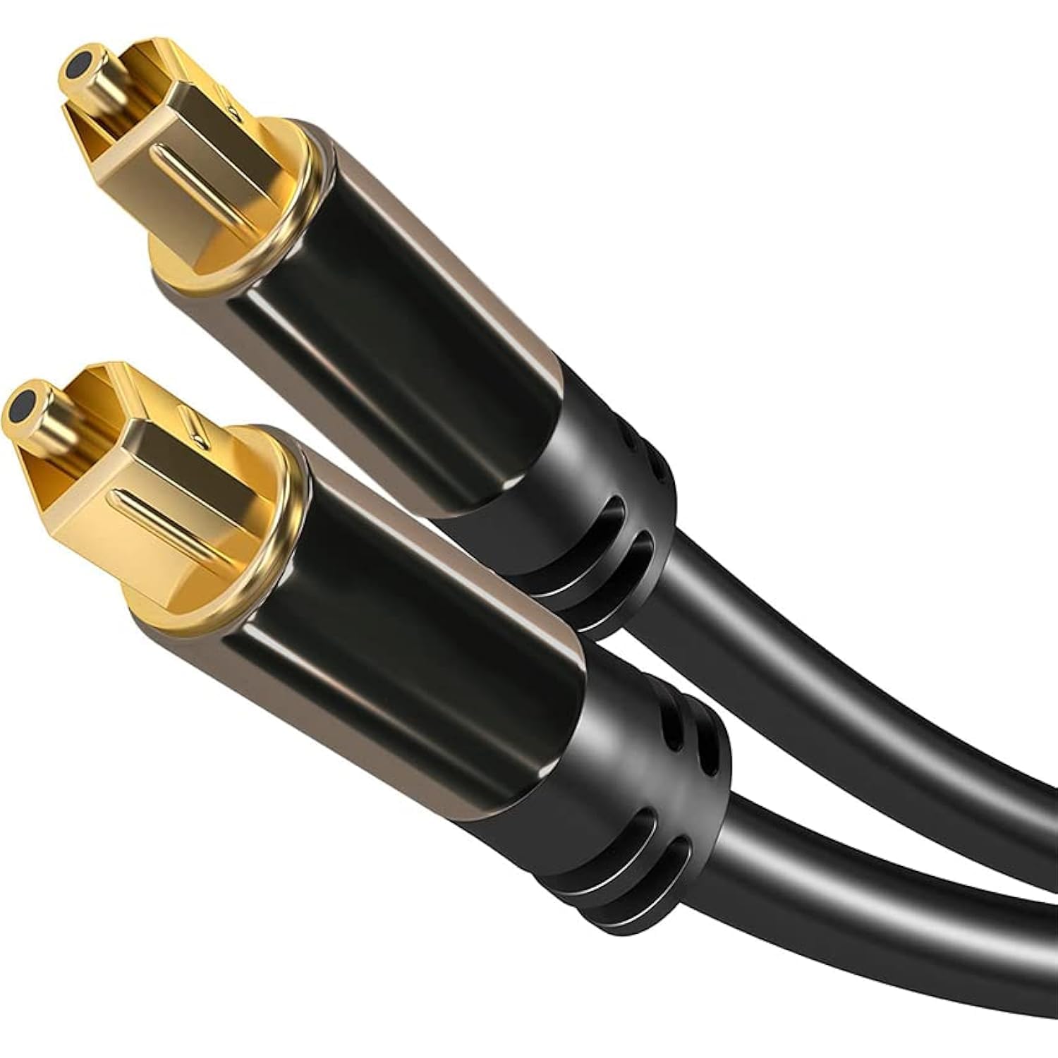 PRENDELUZ TOSLINK Audio Optical Cable (Stereo Dolby Digital Normal, DTS, TOSLINK Male Connector to Toslink Male, Black) Pro Series (3 m)