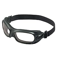 Vista 1 de KleenGuard Wildcat - Gafas de seguridad (20525), resistentes al calor, lente antivaho transparente, marco negro envolvente flexible, 12 paresestuche