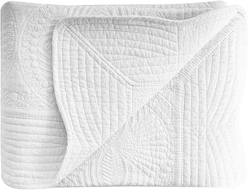 Colcha blanca del bebé de la casa, manta del bebé en relieve del algodón, 36x46inch