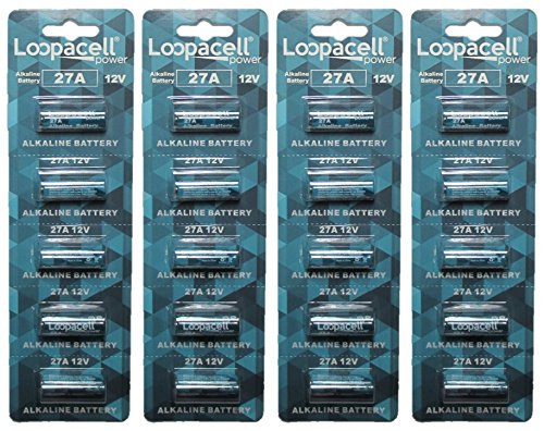 Loopacell A27 27A 23-279 MN27 12v Battery Pack of 20