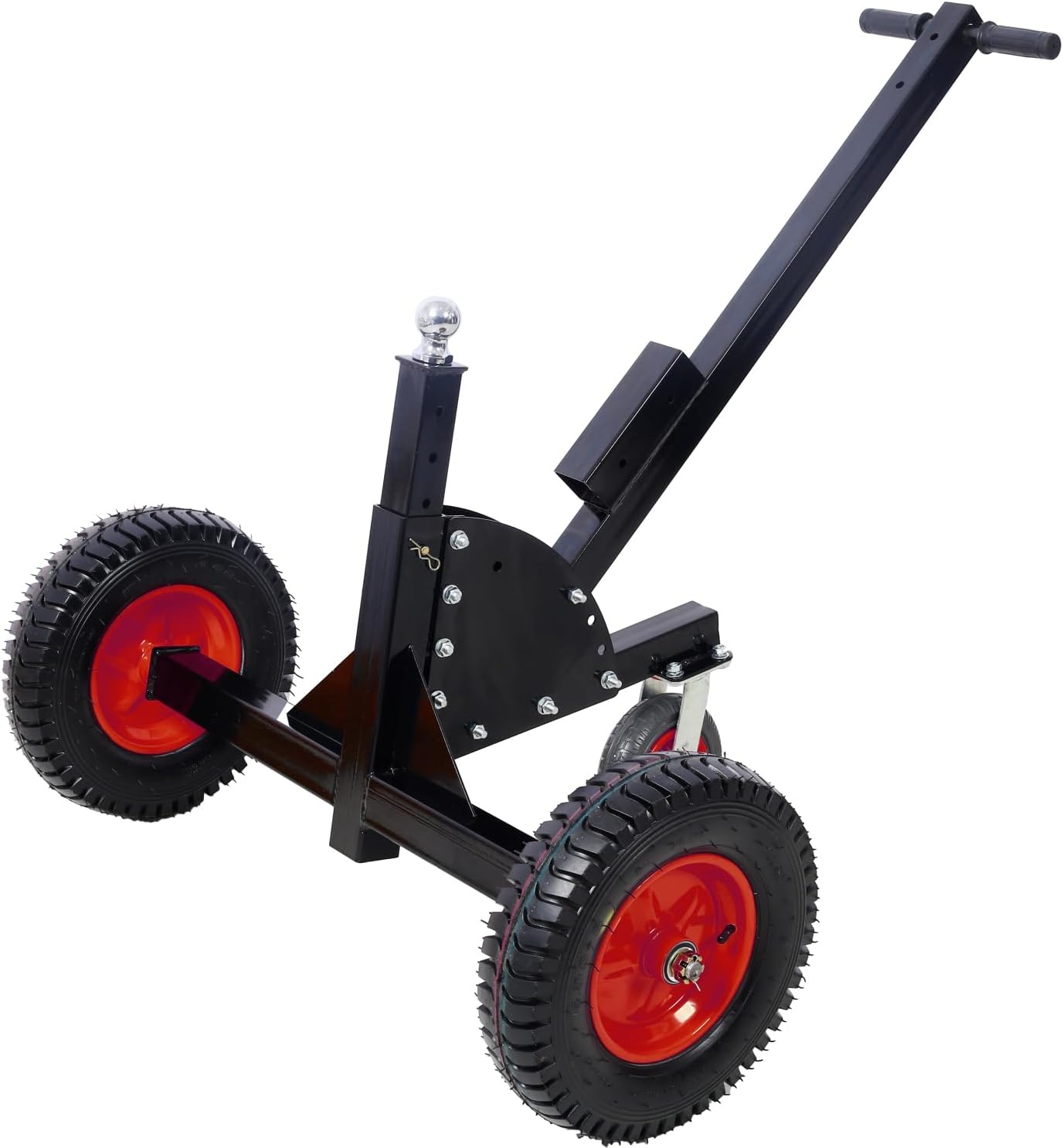 2-in-1 Heavy Duty 1,500lbs Trailer Dolly Load Capacity, 2" Hitch Ball, Adjustable Height Trailer RV Boat