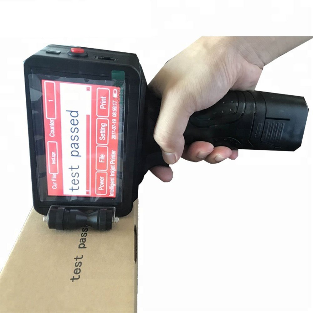YEGOOD Handheld Intelligent Inkjet Printer Ink Date Coder Coding Machine LED Screen Display Trademark,Logo,Graphic,Date Coder etc