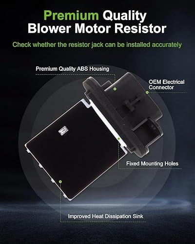 Miniatura 923 de SCITOO Resistencia de motor de ventilador HVAC para 2008-2013 para Chrysler 300/2008-2016 para Town & Country/2008-2010 para Dodge Charger/2008-2018