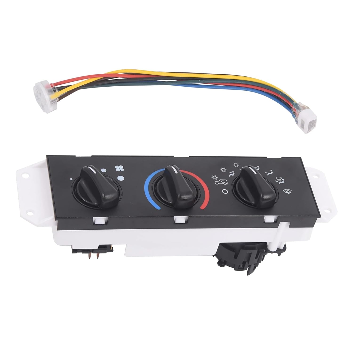 Compatible with 55037473AB AC Heater Climate Control Switch Unit, Compatible with Jeep Wrangler TJ 1999-2004, Replaces 55056559AA, 55037612AA, 55037473AA, HS-373, BL101