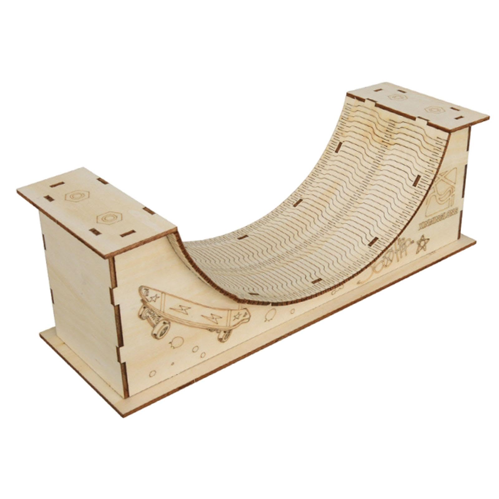 Finger-Skateboard-Rampen-Set, Kinderspielzeug, frühe Lernhilfen, Skate-Training, Finger-Skateboard-Park-Set aus, U Shape Slope