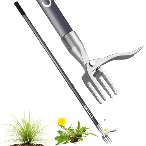 52'' Weed Puller with Long Handle Stand-up Hand Weeder Manual