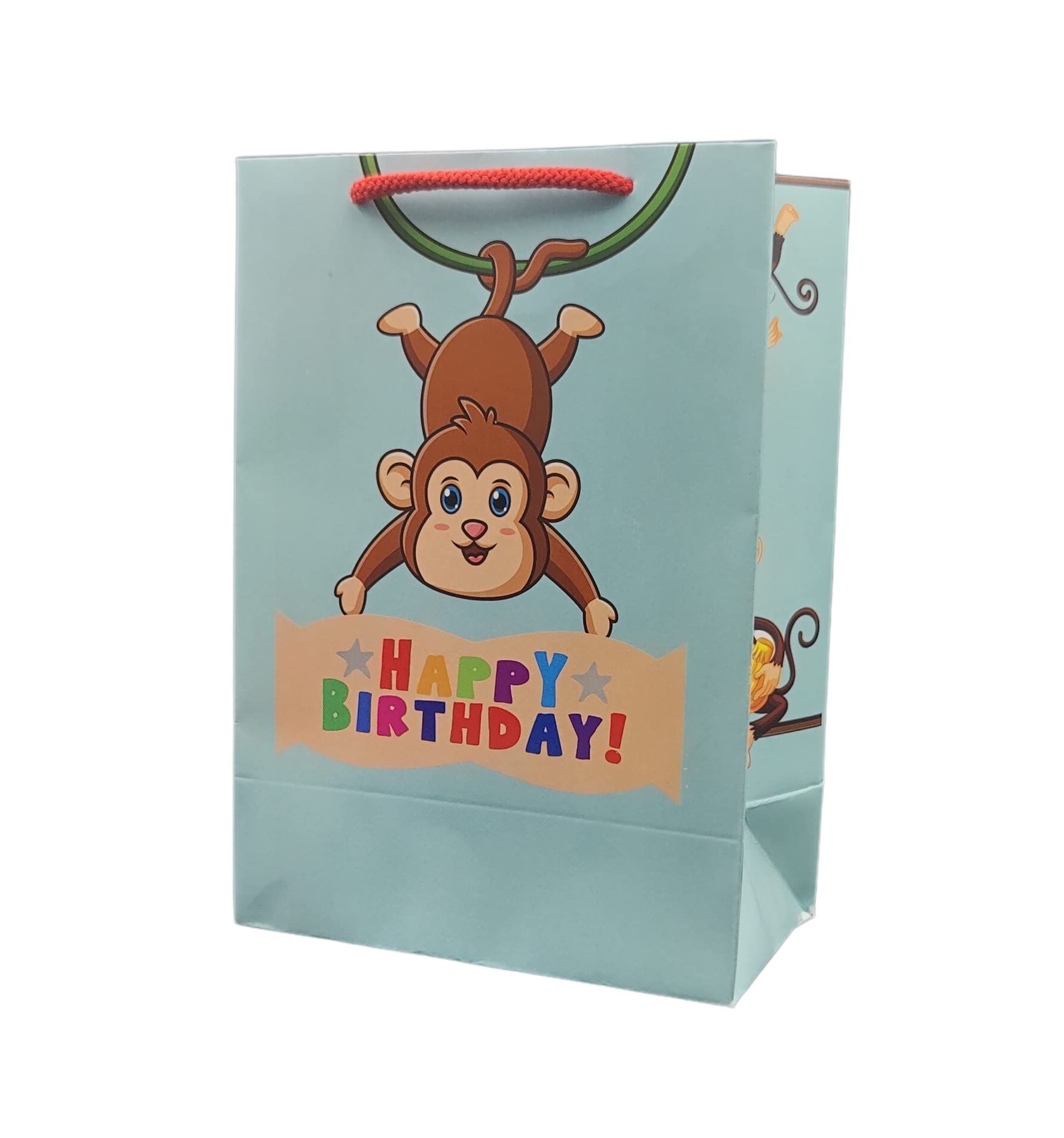 TASCHE Monkey Theme Birthday Bag Gift Bags For Gifting|Weddings|Birthday|Holiday Presents (Size 10 X 7 X 4 Inch|Pack Of 40),Multi (B0B63DK2B8) Amazon Price History, Amazon Price Tracker