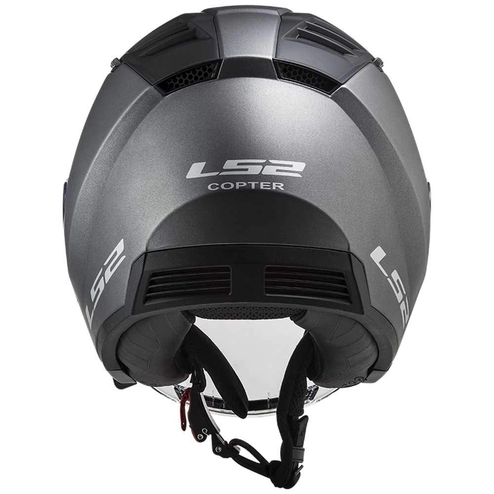 LS2, Casco Jet Moto Copter Mat Titanium, S