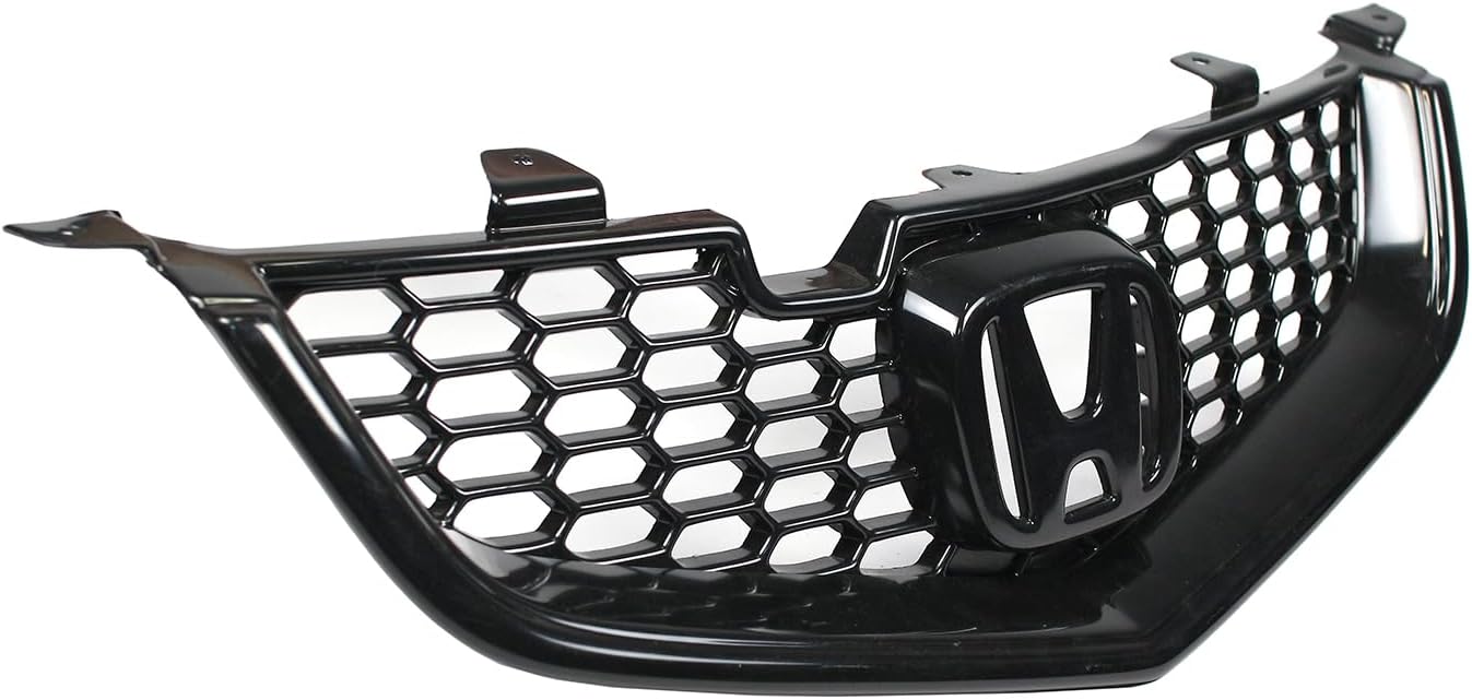 Euro-R Style Front Grille Compatible with Honda Accord 7, Acura TSX CL/CM, Years 2002-2005, Automotive Grille